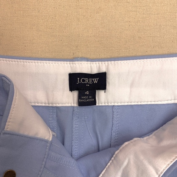 J CREW Brand New 3 ½” Women’s Chino Shorts — size 4 — Pale Chambray Blue NWT - Picture 5 of 7